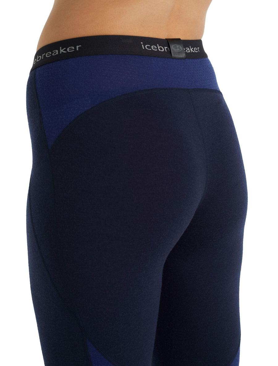 Midnight Navy / Royal Navy Women's Icebreaker BodyfitZone™ Merino 260 Zone Thermal Leggings | USA 1554CTVE